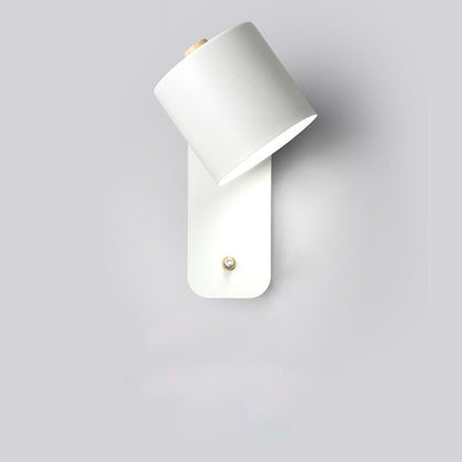 Lumivex - Cylindrical LED Indoor Wall Light With Switch White Decoluxe.co.uk