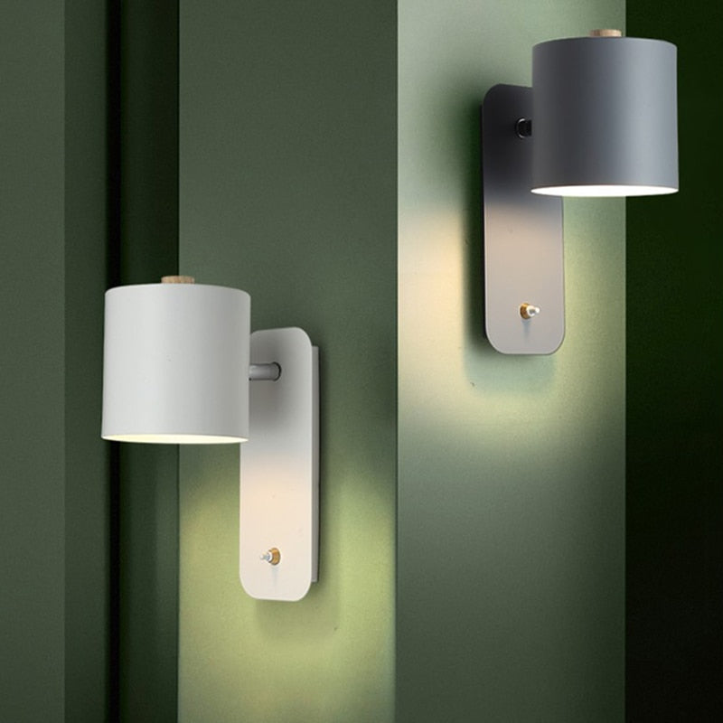Lumivex - Cylindrical LED Indoor Wall Light With Switch Decoluxe.co.uk