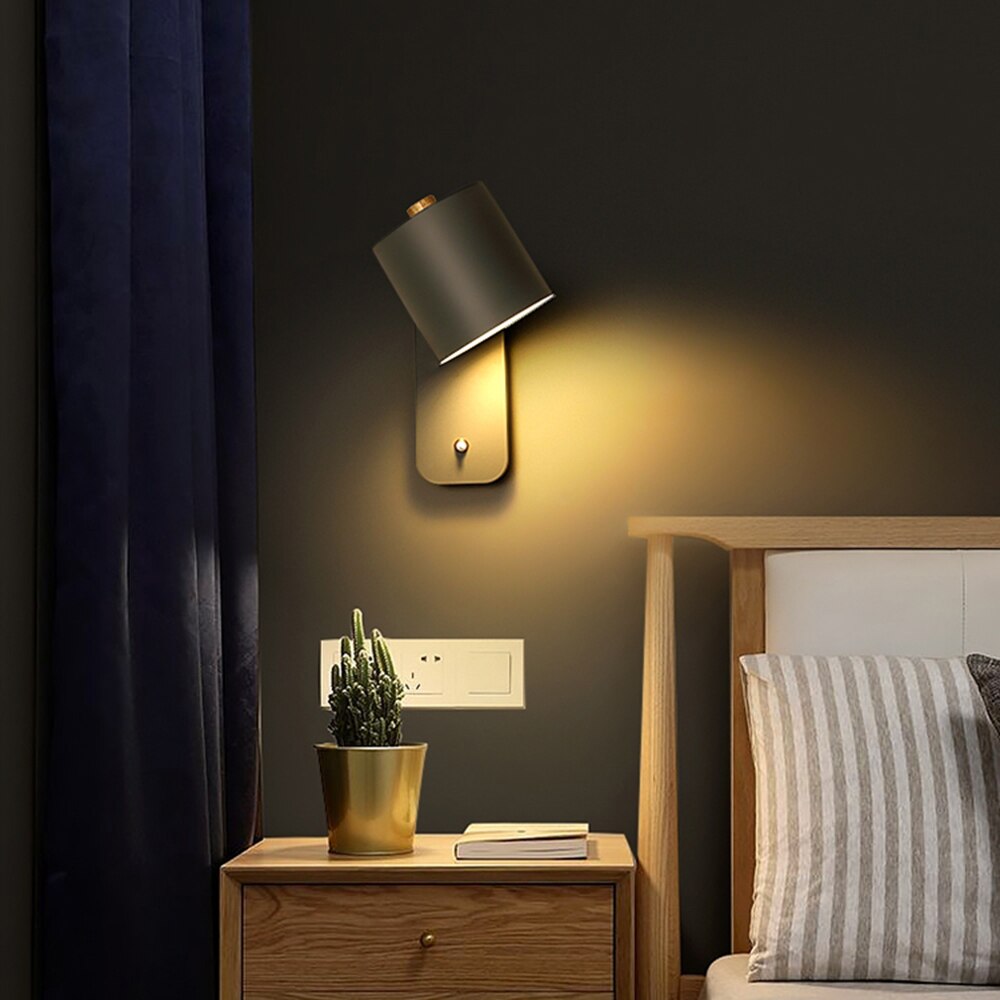 Lumivex - Cylindrical LED Indoor Wall Light With Switch Decoluxe.co.uk