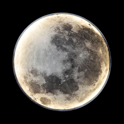 MoonGlow | LED Wall Lamp – Dimmable Lunar Design with Remote
