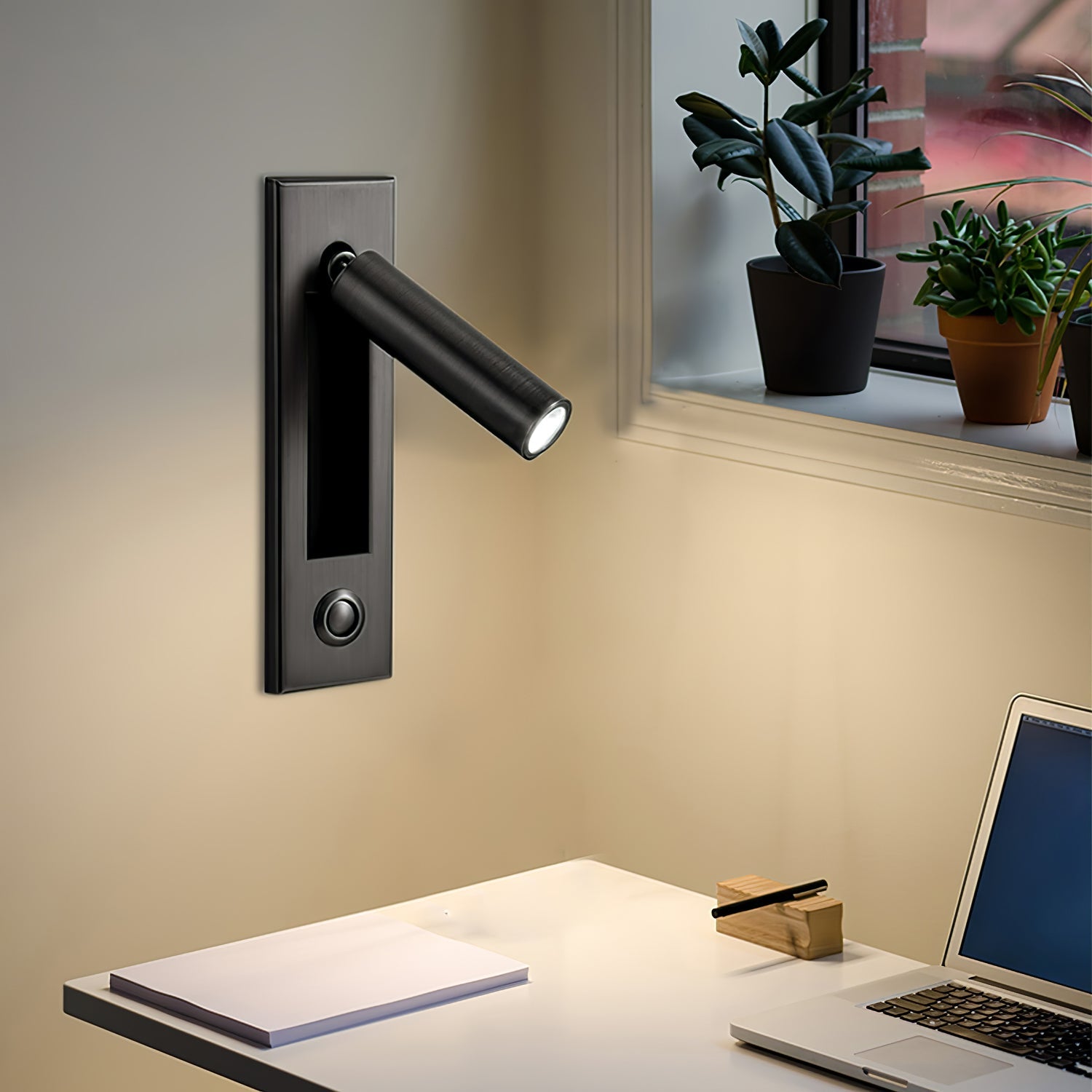 Modern LED Bedside Wall Lamps - Adjustable Sconce with Hidden Switch, Dimmable 2