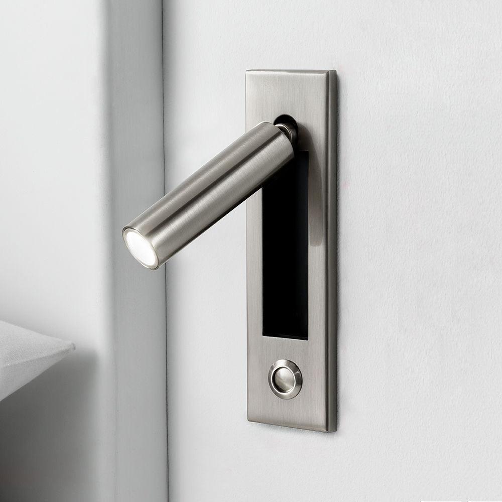 Modern LED Bedside Wall Lamps - Adjustable Sconce with Hidden Switch, Dimmable 24