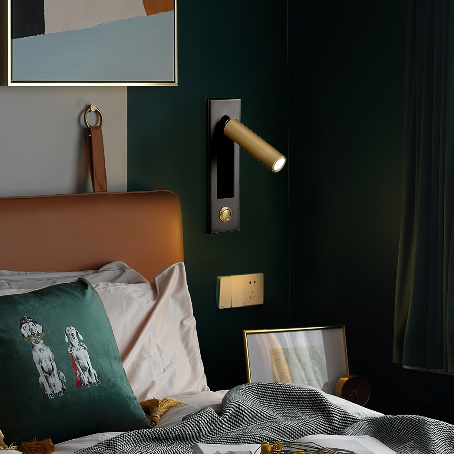 Modern LED Bedside Wall Lamps - Adjustable Sconce with Hidden Switch, Dimmable 4
