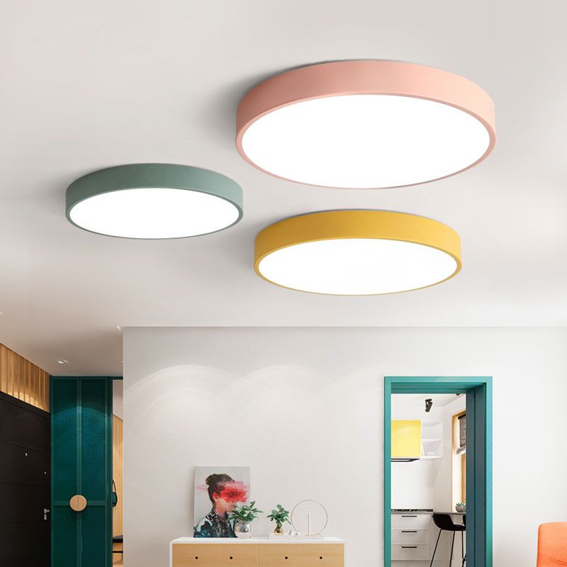 GlowRing | Ceiling Light – Ultra-Slim LED with Pastel Elegance