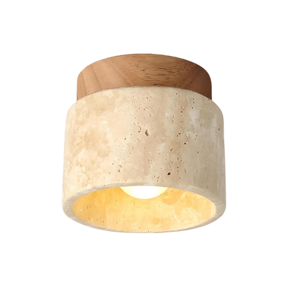 Yellow Decorative Marble Stone – Japandi and Boho Elegance for Modern Interiors, 30x30 cm 0