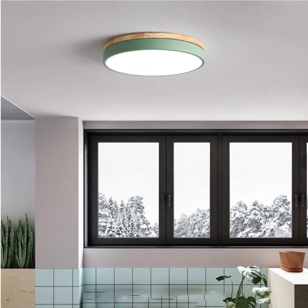 Scandinavian Design Ceiling Light in Natural Wood and Metal – Minimalist Light Fixture for Living Room 5
