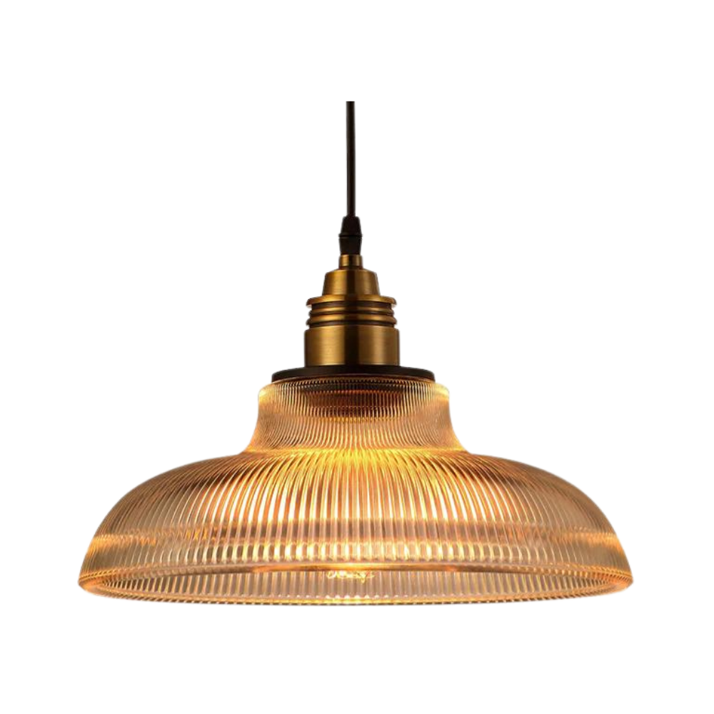 Elegant Crystal LED Ceiling Light for Living Room – Classic Retro Design with Glass Shade, Adjustable Length 0