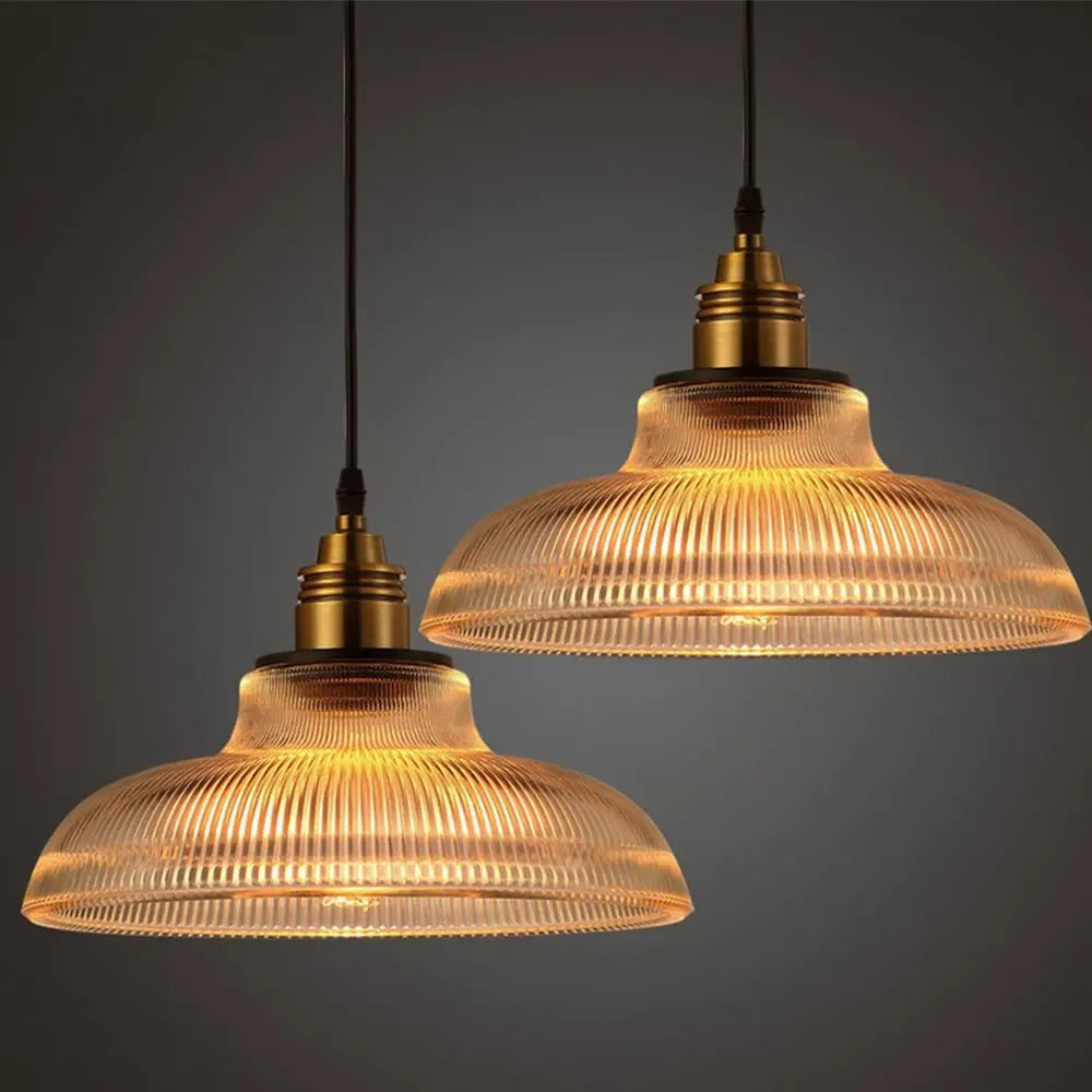 Elegant Crystal LED Ceiling Light for Living Room – Classic Retro Design with Glass Shade, Adjustable Length 1