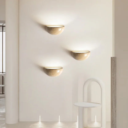 GlowStone | LED Wall Light – Elegant Rustic Charm for Home Interiors