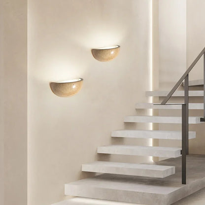 GlowStone | LED Wall Light – Elegant Rustic Charm for Home Interiors