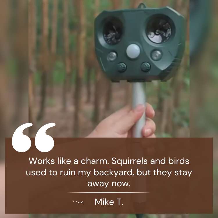 Scarpulse - Solar-Powered Ultrasonic Outdoor Pest Repeller Decoluxe.co.uk