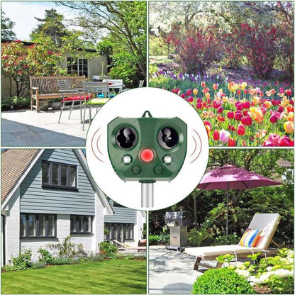 Scarpulse - Solar-Powered Ultrasonic Outdoor Pest Repeller Decoluxe.co.uk