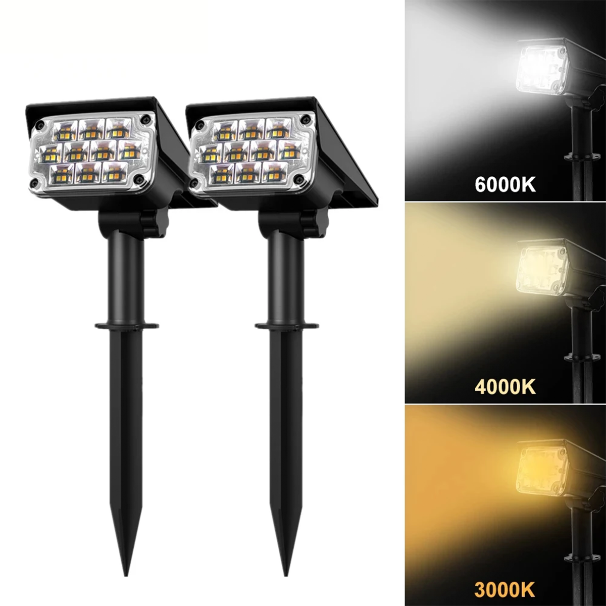 Solar Powered Security Light - Motion Activated Outdoor Garden Spotlight 3