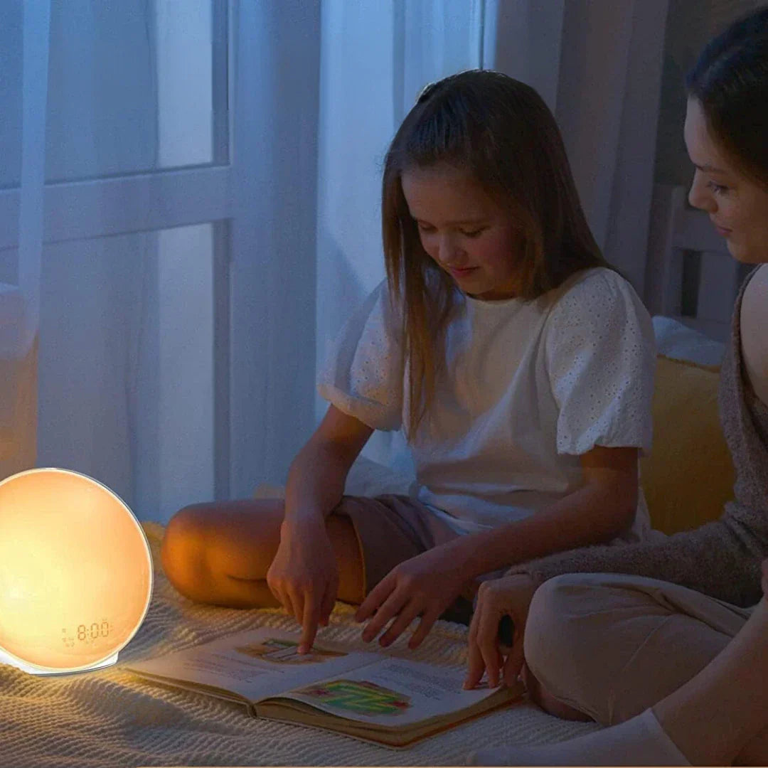 RiseGlow | Sunrise Alarm Clock – Gradual Brightness & Soothing Sounds