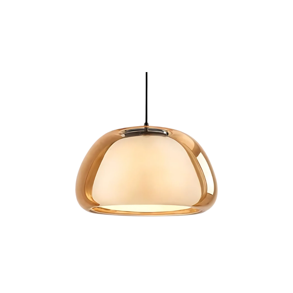 Transparent Glass Pendant Light with Crystal Dome, 120 cm Adjustable Cable - Modern Chandelier for Contemporary Interiors 0