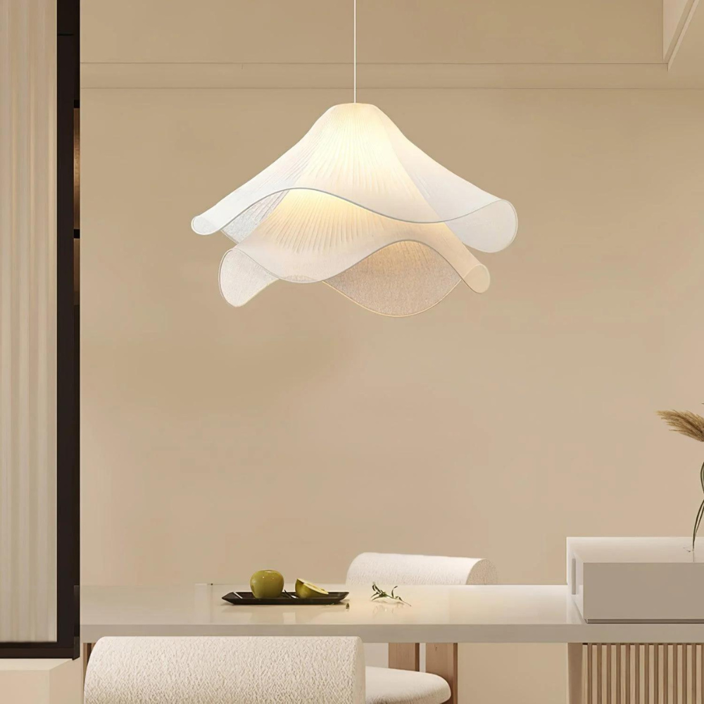 Modern Design Pendant Light with Soft Lighting, Adjustable Length in Black Metal and Opal Glass 5