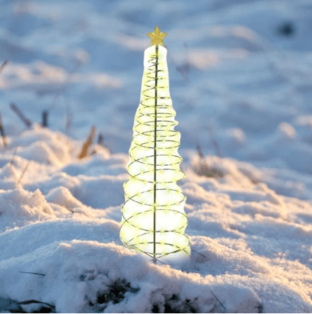 TwinkleCrest | Solar LED Christmas Decoration – Elegant & Eco-Friendly