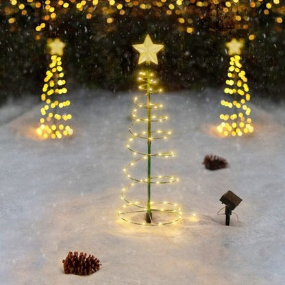 TwinkleCrest | Solar LED Christmas Decoration – Elegant & Eco-Friendly
