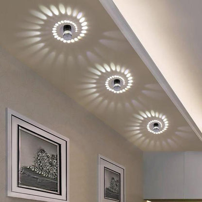AuraTwist | Ceiling Light – Modern Twisted Design & Remote Control