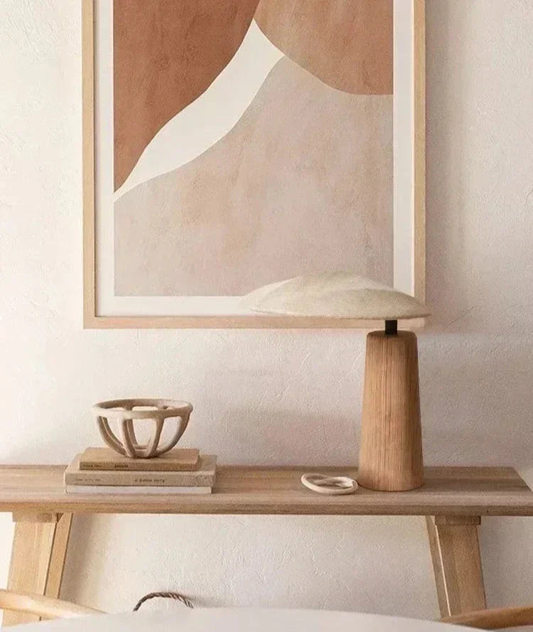ZenGlow | LED Table Lamp – Wabi-Sabi Design and Soothing Light