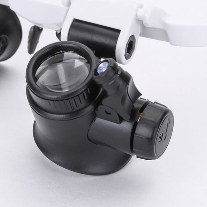 Zoomvex - LED-Lit Head-Worn Magnifying Eyewear Decoluxe.co.uk