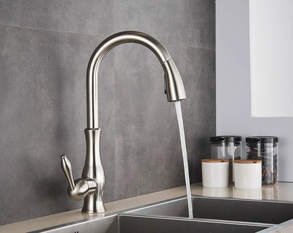 AquaStream | Kitchen Tap – Flexible Pull-Out Spout for Easy Use Kitchen Sink Faucets Decoluxe.co.uk