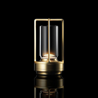 AuroraLume | Wireless Table Lamp – Portable Design & Soft Glow Gold 6.50 × 3.54 in (16.5 × 9 cm) Table Lamps Decoluxe.co.uk