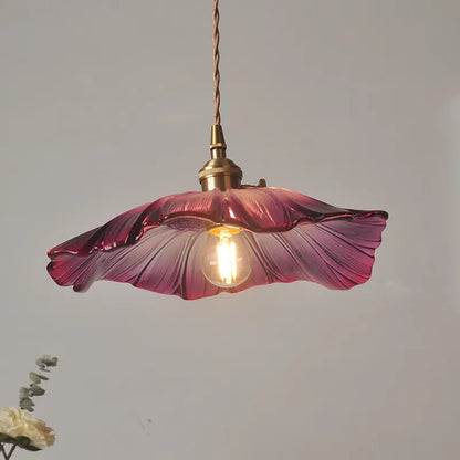 BloomGlow | Floral Ceiling Lamp – Nature-Inspired Design & Soft Light Purple Ceiling Light Fixtures Decoluxe.co.uk