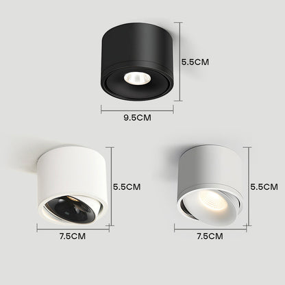 BrightAxis | Aluminium LED Downlights – Precise Tilt Adjustment up to 30° Ceiling Light Fixtures Decoluxe.co.uk