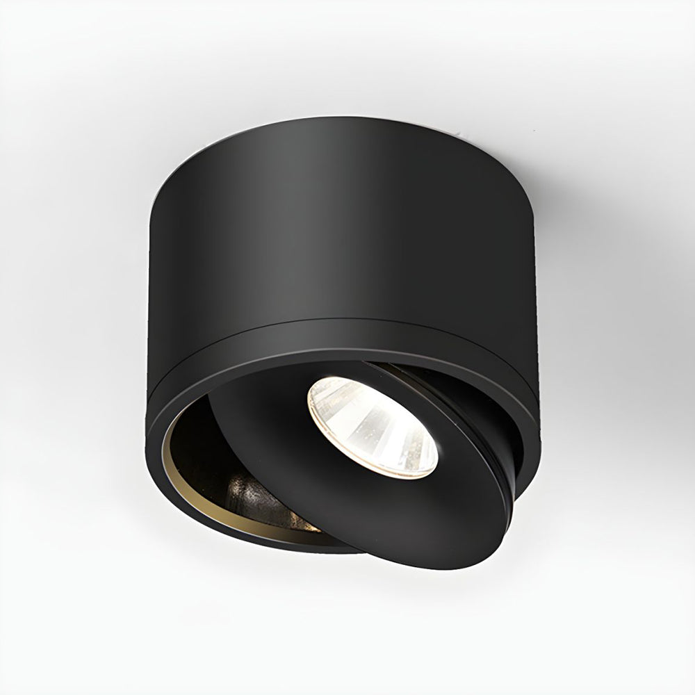 BrightAxis | Aluminium LED Downlights – Precise Tilt Adjustment up to 30° Black White Light Ceiling Light Fixtures Decoluxe.co.uk