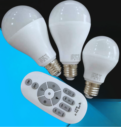 BrightEase | Smart LED Bulb Set – Remote-Controlled Dimmable Lighting 1 Piece Remote Control Bulb LED Light Bulbs Decoluxe.co.uk