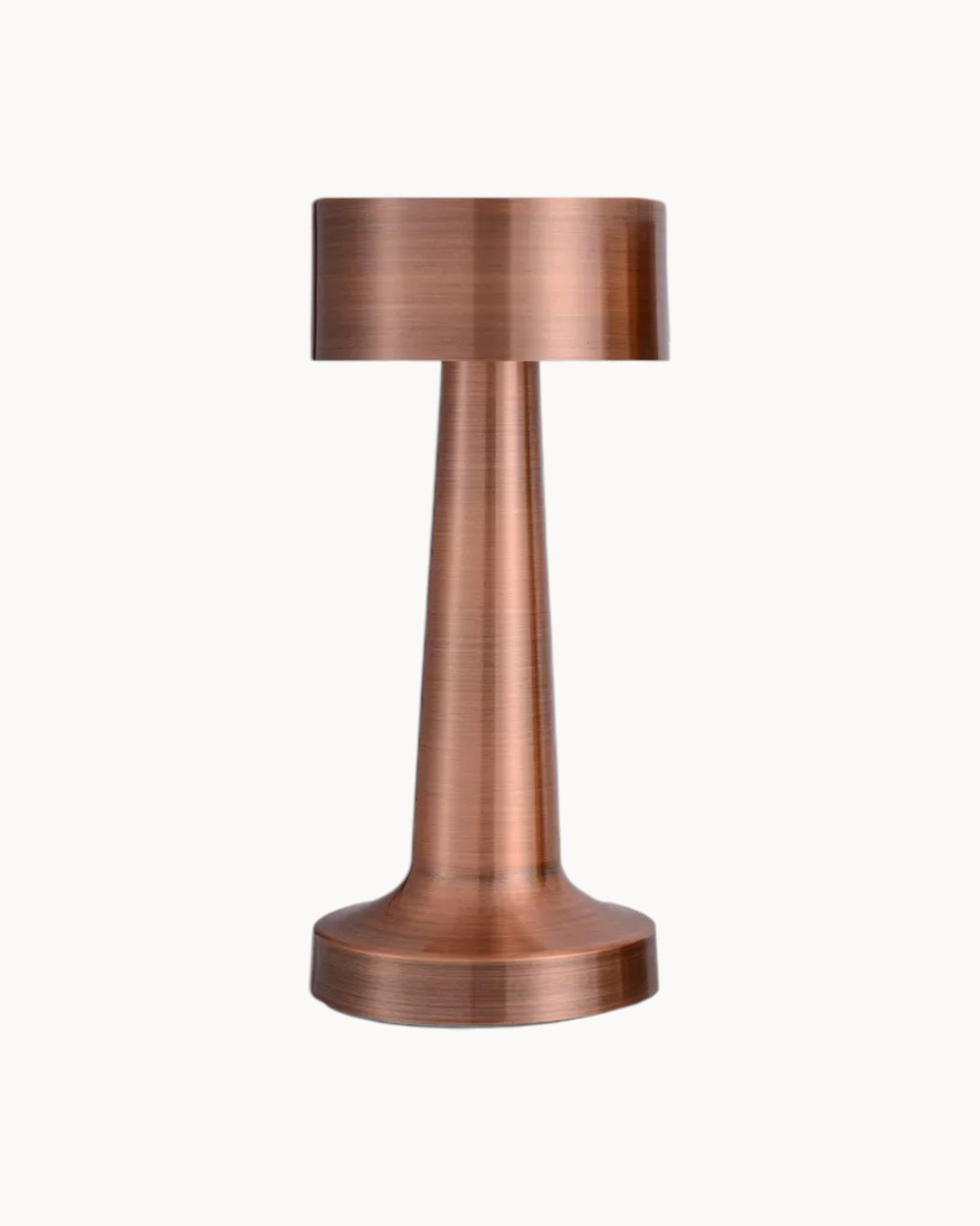 BrightNest | LED Table Lamp – Dimmable Rechargeable Lighting Rose Gold 3.5" × 3.5" × 8.2" (9 × 9 × 21 cm) Decoluxe.co.uk