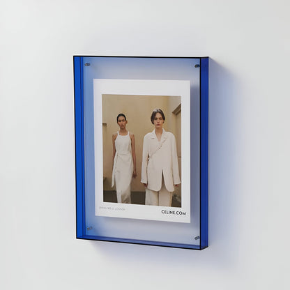 ClearVista | Photo Frame – Modern Acrylic Display Blue Decoluxe.co.uk