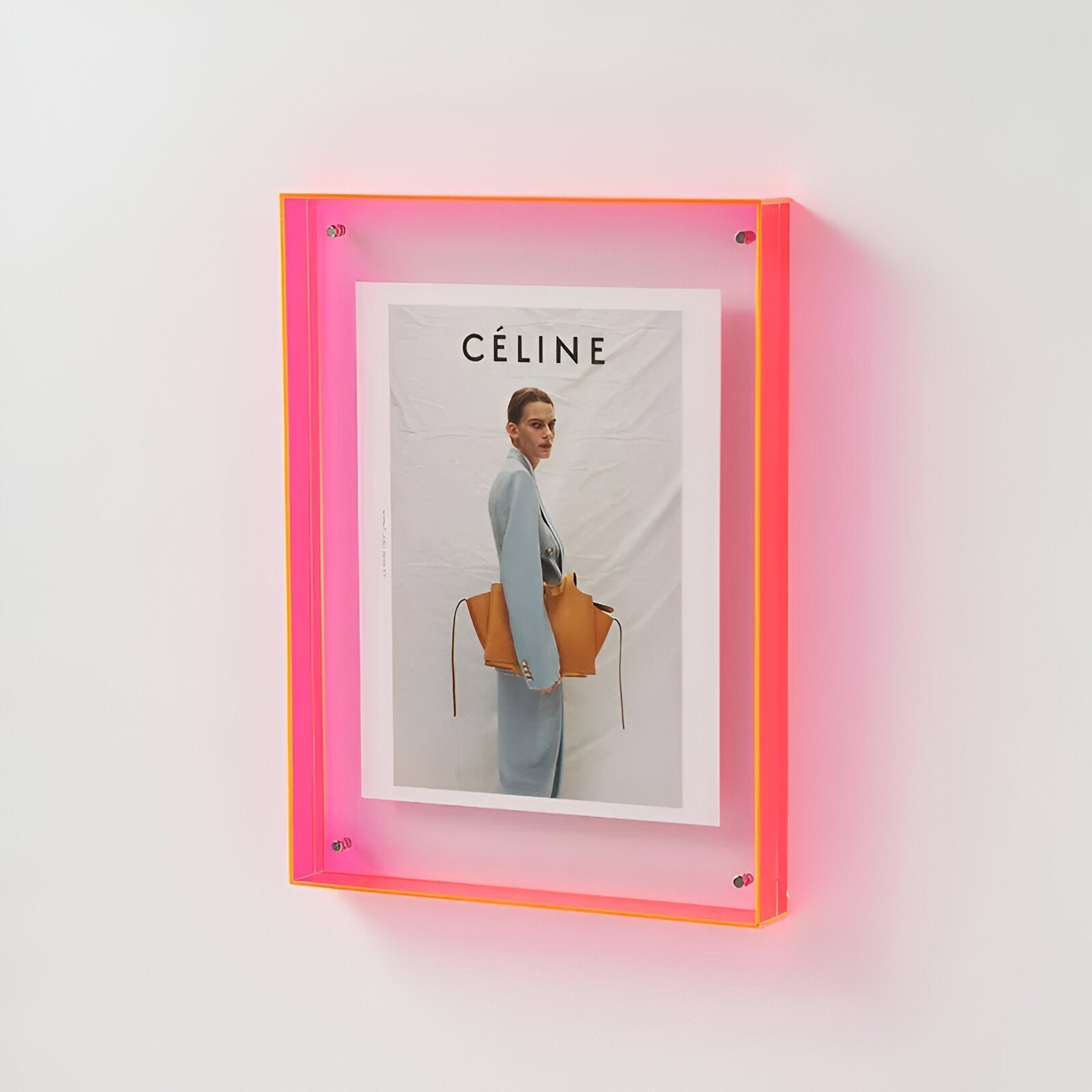 ClearVista | Photo Frame – Modern Acrylic Display Bright Red Decoluxe.co.uk