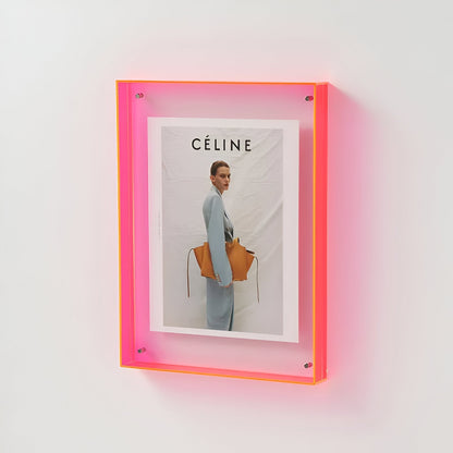ClearVista | Photo Frame – Modern Acrylic Display Bright Red Decoluxe.co.uk