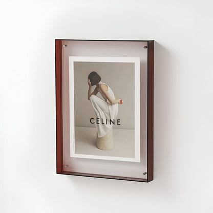 ClearVista | Photo Frame – Modern Acrylic Display Brown Decoluxe.co.uk