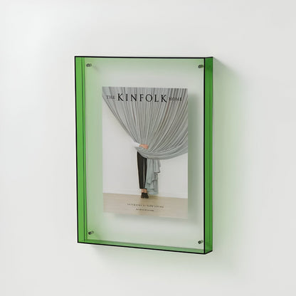ClearVista | Photo Frame – Modern Acrylic Display Green Decoluxe.co.uk