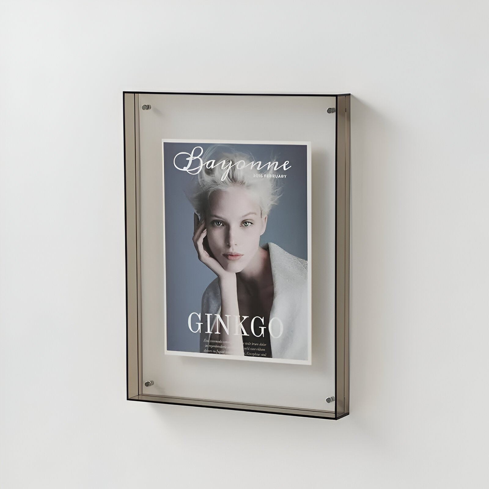 ClearVista | Photo Frame – Modern Acrylic Display Grey Decoluxe.co.uk