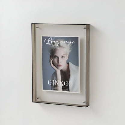ClearVista | Photo Frame – Modern Acrylic Display Grey Decoluxe.co.uk