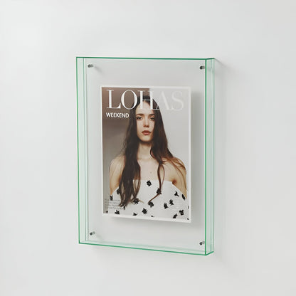 ClearVista | Photo Frame – Modern Acrylic Display Light Green Decoluxe.co.uk