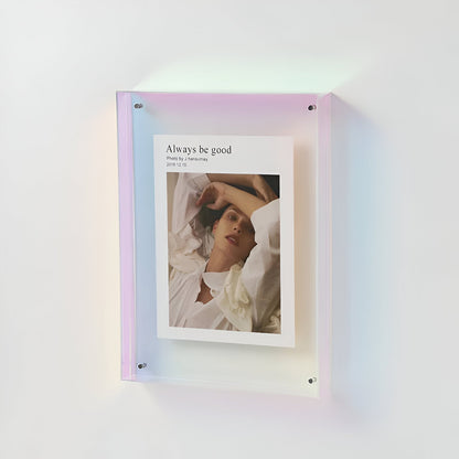 ClearVista | Photo Frame – Modern Acrylic Display Rainbow Decoluxe.co.uk