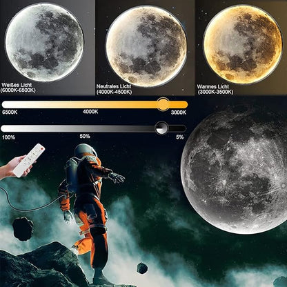 LunaGlow | LED Moon Lamp – Soothing Light for Serene Spaces