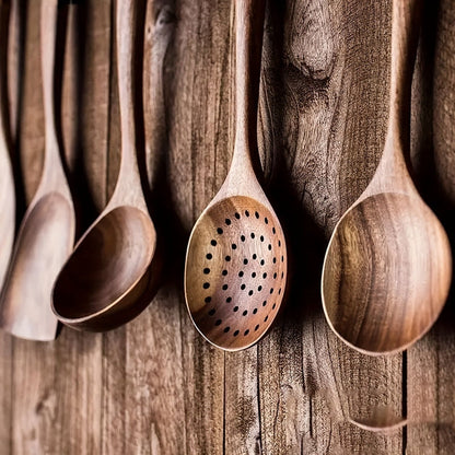 EcoSavor | Wooden Utensil Set – Stylish Sustainable Cooking Decoluxe.co.uk