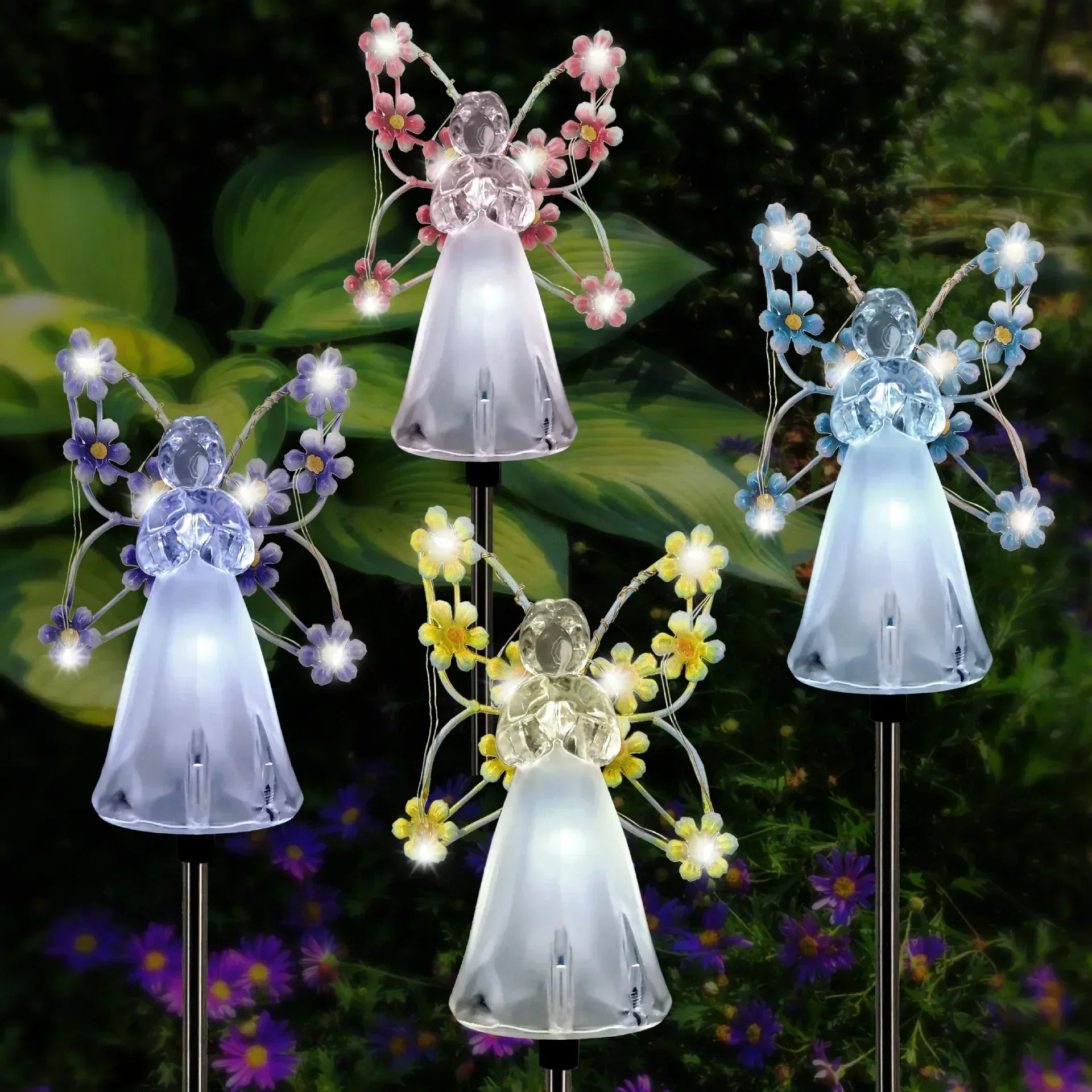 SereniGlow | Solar Angel LED Garden Light – Elegant Outdoor Illumination