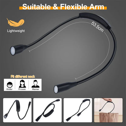 FlexiBeam | LED Neck Light – Hands-Free Eye-Friendly Reading Decoluxe.co.uk