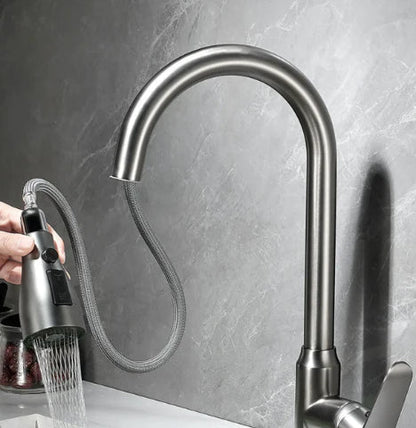 FlowEase | Kitchen Tap – Modern Design & Practical Pull-Out Spray Kitchen Sink Faucets Decoluxe.co.uk