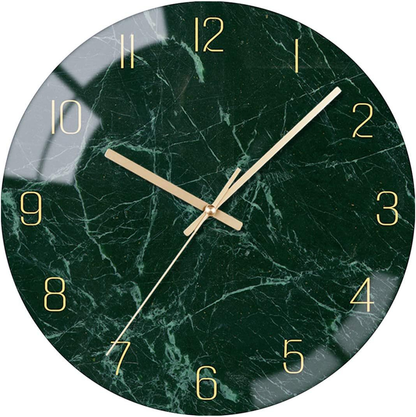 GlassAura | Modern Wall Clock – Art Inspired Decoration for Homes Style B 12 inches Decoluxe.co.uk