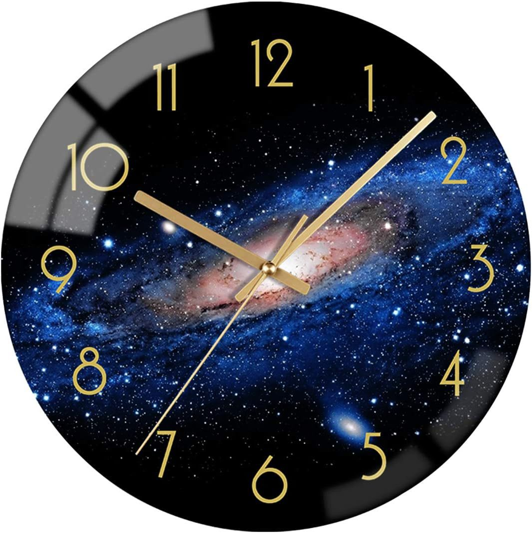 GlassAura | Modern Wall Clock – Art Inspired Decoration for Homes Style C 12 inches Decoluxe.co.uk