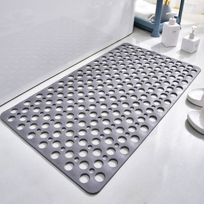 GripGuard | Non-Slip Shower Mat – Quick-Drainage & Bathroom Safety Grey Bath Mats & Rugs Decoluxe.co.uk