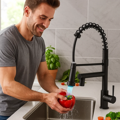 HydroFlex | Kitchen Tap – Stylish Flexible Spout for Modern Kitchens Kitchen Sink Faucets Decoluxe.co.uk